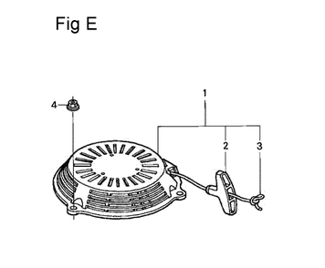 Fig-5 Diagram and Parts List for GSV190A Type N1AF Honda Engine