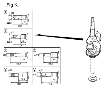 Fig-11 Diagram and Parts List for GCV190A Type N1A Honda Engine