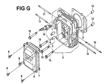 Fig-9 Diagram and Parts List for GXV160UH2 Type SFL Honda Engine