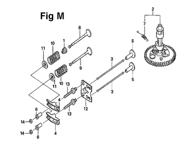 Fig-6 Diagram and Parts List for GXV160UH2 Type SFY Honda Engine