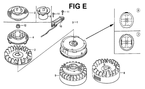 Fig-11 Diagram and Parts List for GXV160K1 Type SFL Honda Engine