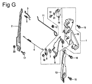 Fig-7 Diagram and Parts List for GC160A Type QHW Honda Engine
