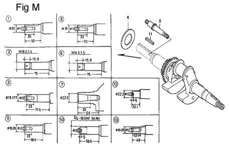 Fig-13 Diagram and Parts List for GC160A Type VXE Honda Engine