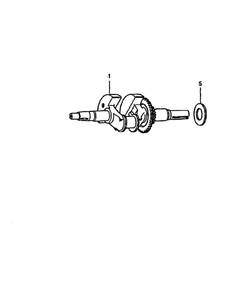 Crankshaft Diagram and Parts List for GCV-160-A1AE  Honda Engine