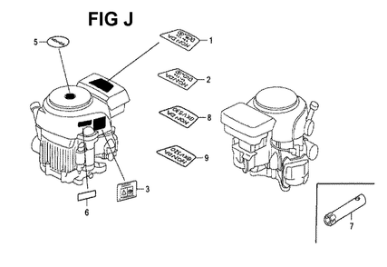 Fig-14 Diagram and Parts List for GXV530 Type QXU4 Honda Engine