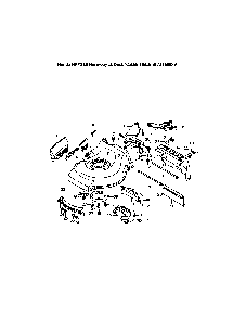 Deck/cutter housing Diagram and Parts List for HRS216S3DA  Honda Lawn Mower
