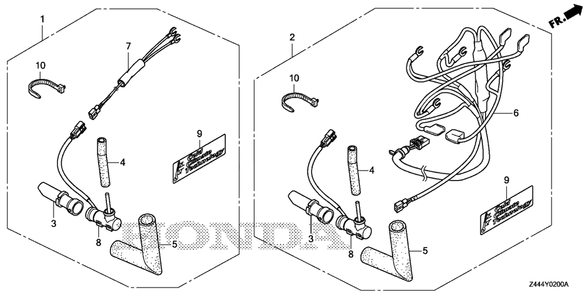 Breather Heater Kit Diagram and Parts List for EU2200IT (Type  AG)(EAMT-1000001 - 9999999) Honda Generator