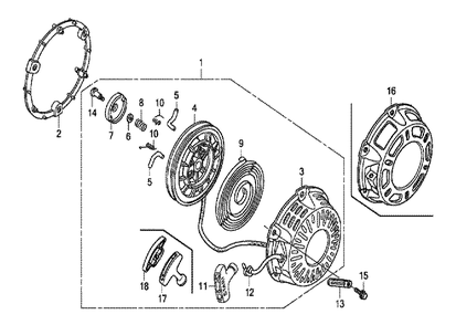 Fig-0 Diagram and Parts List for GX200UT Type SMCR Honda Engine