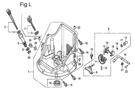 Fig-12 Diagram and Parts List for GCV160LE Type A7H1 Honda Engine