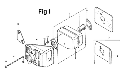 Fig-13 Diagram and Parts List for GXV120 Type N2CA Honda Engine