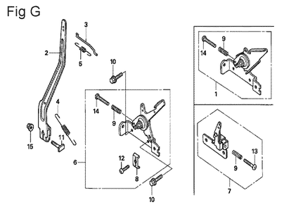 Fig-7 Diagram and Parts List for GX100U Type QA2 Honda Engine