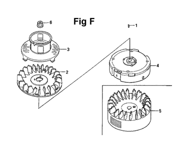 Fig-9 Diagram and Parts List for GXV160UH2 Type SFY Honda Engine
