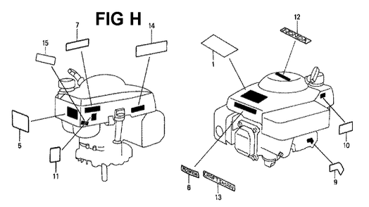 Fig-4 Diagram and Parts List for GXV120 Type A21 Honda Engine