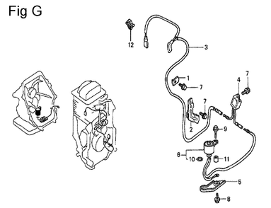 Fig-7 Diagram and Parts List for GC160 Type VXC Honda Engine