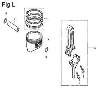 Fig-12 Diagram and Parts List for GC160 Type PHU Honda Engine