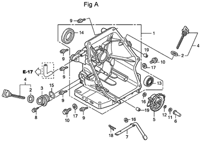 Fig-1 Diagram and Parts List for GC160LA Type QHA Honda Engine