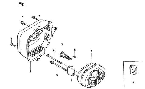 Fig-9 Diagram and Parts List for GSV190A Type A1A Honda Engine