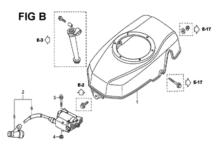 Fig-4 Diagram and Parts List for GXV160H2 Type N5 Honda Engine