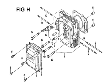 Fig-3 Diagram and Parts List for GXV160H2 Type N45 Honda Engine