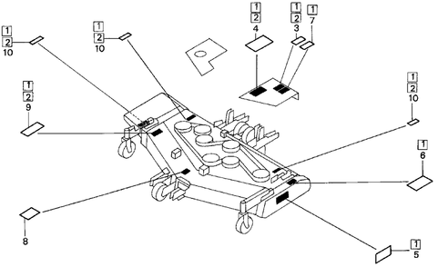 Part Location Diagram of 87122-769-M01 Honda Label A, Warning (English)