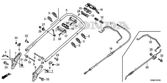 Part Location Diagram of 51125-VL0-W00 Honda Holder, Wire