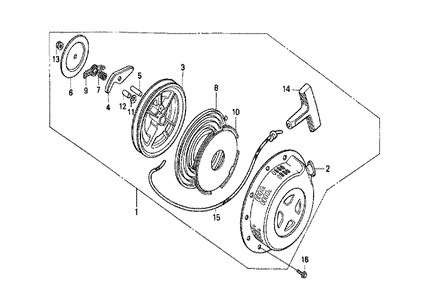 Fig-0 Diagram and Parts List for GX160K1 Type VS Honda Engine