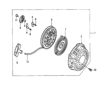 Fig-0 Diagram and Parts List for GX120K1 (VEE1)(43-9099999) Honda Engine
