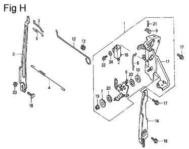 Part Location Diagram of 16500-ZL8-V30 Honda CONTROL ASSEMBLY.