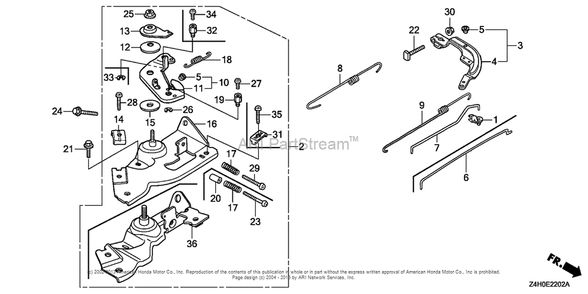 Control (3) Diagram and Parts List for GX120UT1 (typeKRSB)(GCAGT-1000001) Honda Engine