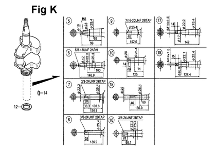 Fig-3 Diagram and Parts List for GXV160UH2 Type N1 Honda Engine