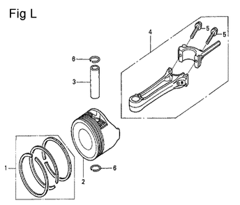 Fig-12 Diagram and Parts List for GCV190A Type N5AF Honda Engine