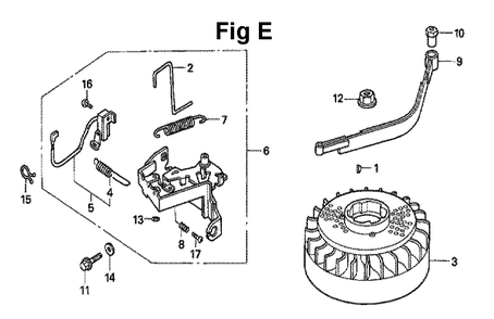Fig-3 Diagram and Parts List for GXV160UA1 Type A1T Honda Engine