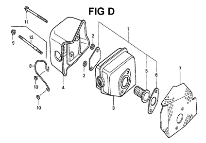 Fig-4 Diagram and Parts List for GXV140 Type N1GA Honda Engine