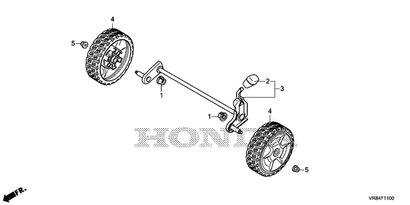 Part Location Diagram of 90301-V45-A00 Honda Nut, Flange (8mm)
