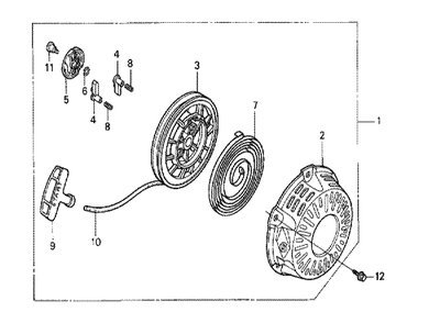 Fig-0 Diagram and Parts List for GX120K1 (QX2)(43-9099999) Honda Engine