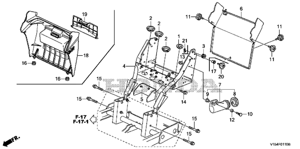 Part Location Diagram of 32106-V15-003 Honda Protector A, Wire