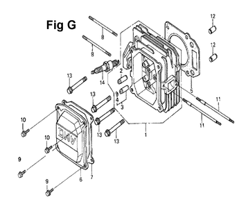 Fig-5 Diagram and Parts List for GXV160 Type N62 Honda Engine
