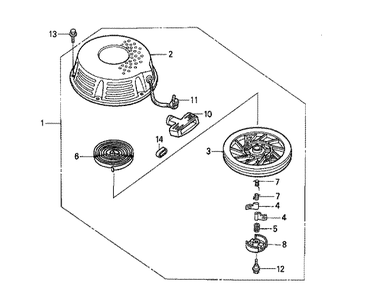 Fig-0 Diagram and Parts List for GXV340K1 Type DN4 Honda Engine