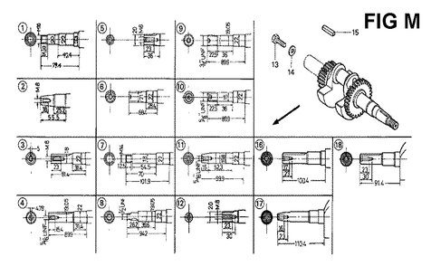 Fig-13 Diagram and Parts List for GX120K1 Type SJ Honda Engine