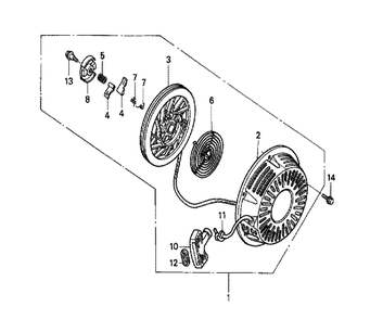 Fig-0 Diagram and Parts List for GX240K1 Type QXCA Honda Engine