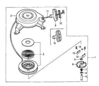 Fig-0 Diagram and Parts List for GXV140 Type N2 Honda Engine
