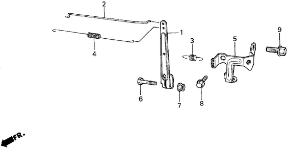 Part Location Diagram of 16561-896-700 Honda Spring, Governor (Not Available)