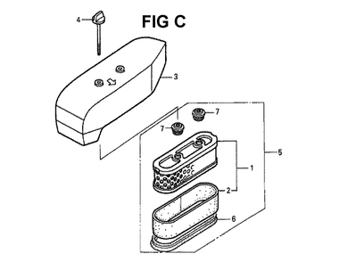 Fig-4 Diagram and Parts List for GXV160K1 Type A1 Honda Engine