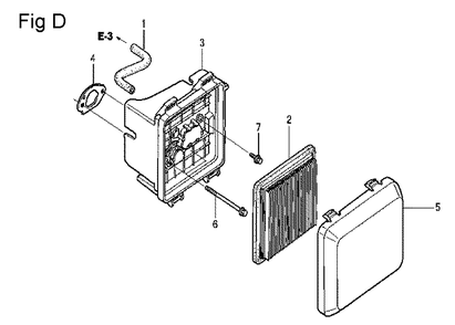 Fig-4 Diagram and Parts List for GCV160LA Type N1A Honda Engine