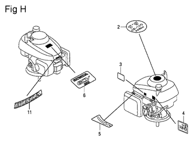 Fig-8 Diagram and Parts List for GCV160LA Type N7S1 Honda Engine