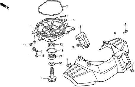 Part Location Diagram of 21271-729-000 Honda O-Ring (208Mm)