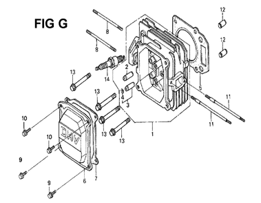 Fig-4 Diagram and Parts List for GXV160 Type N5 Honda Engine