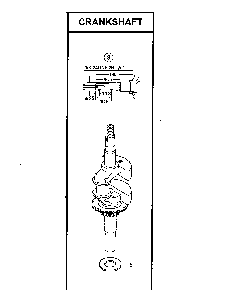 Crankshaft Diagram and Parts List for GCV160-LAOS3A  Honda Engine
