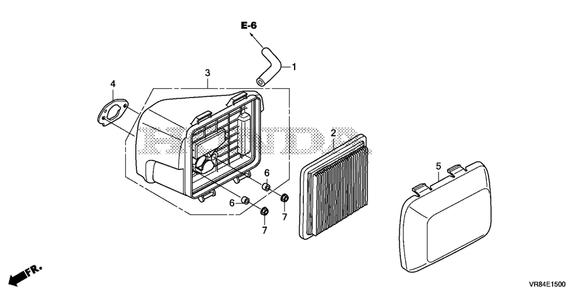 Part Location Diagram of 17238-ZG9-M00 Honda Collar, Air Cleaner