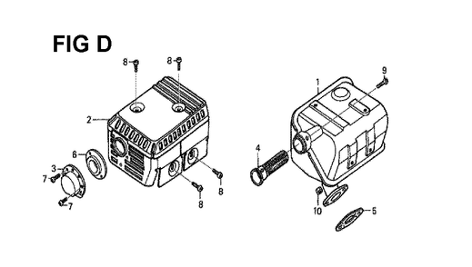 Fig-8 Diagram and Parts List for GX160H1 Type QX3 Honda Engine